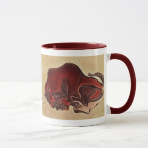 Schaukeln Sie Malerei eines Bisons, spätes Tasse