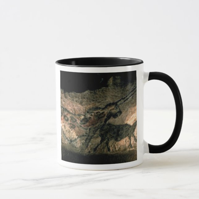 Schaukeln Sie Malerei eines gehörnten Tieres, Tasse (Rechts)