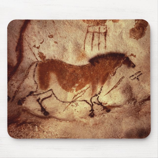 Schaukeln Sie Malerei eines Pferds, c.17000 BC Mousepad (Vorne)