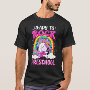 Schaukelndes Vorschul-Elektro-Gitarren-Einhorn-Reg T-Shirt