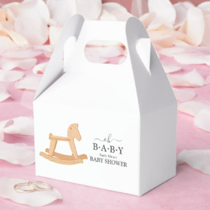Schaukelpferd-Baby-Party Minimalistische Baby-Part Geschenkschachtel