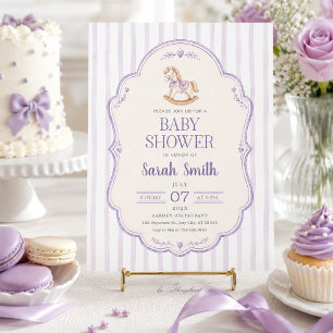Schaukelpferd-Baby-Shower-Einladung Einladung