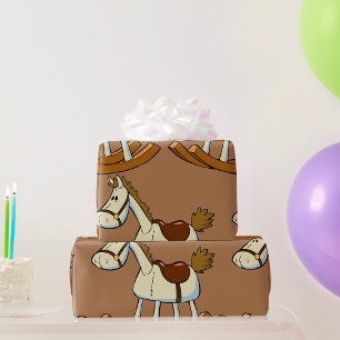 Schaukelpferd Geschenkpapier