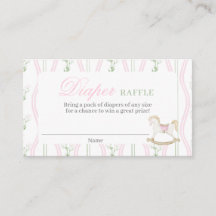 Schaukelpferd-Windel-Raffelkarte