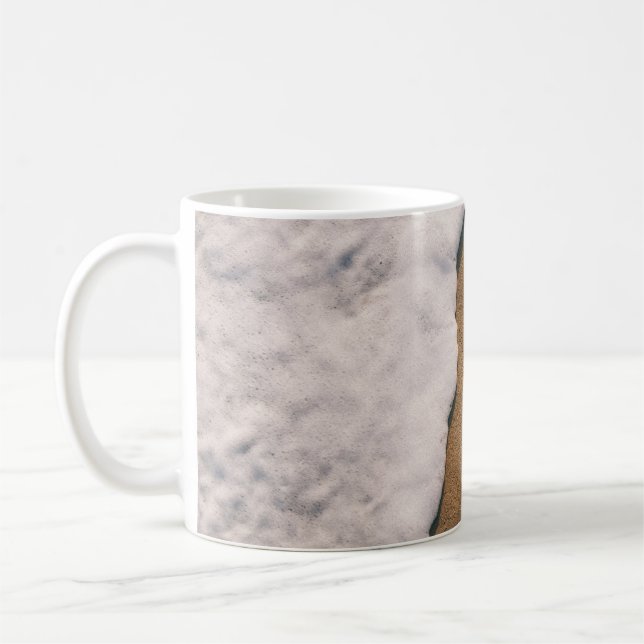 Schaum auf Sand Kaffeetasse (Links)