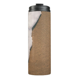 Schaum auf Sand Thermosbecher