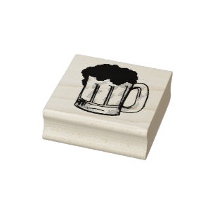Schaumbeere Tasse Stein Ale Bar Drink Briefmarke Gummistempel