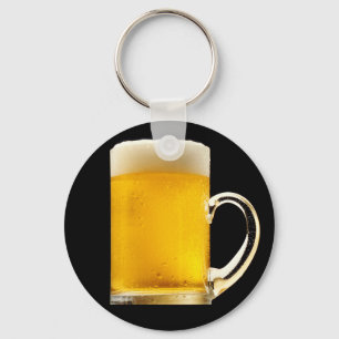 Schäumende Bier-Tasse Schlüsselanhänger