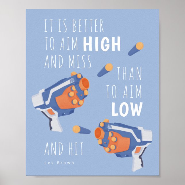 Schaumgewehr inspirierend Design Poster (Vorne)