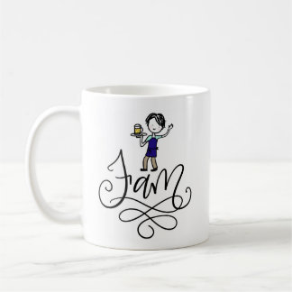 Schaumstoff, illustriert und handschriftlich kaffeetasse