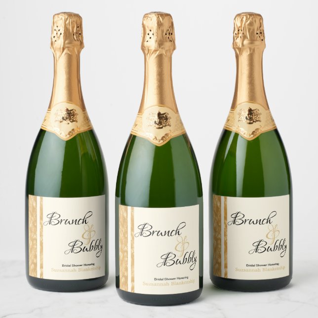 Schaumwein Bubbles Brunch Bubbly Brautparty (Flaschen)