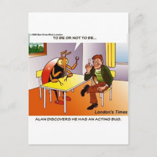 Schauspiel Bug Funny Cartoon T-Shirts Geschenke & Postkarte