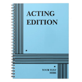 Schauspiel Edition Play Script Styling Notebook Notizblock