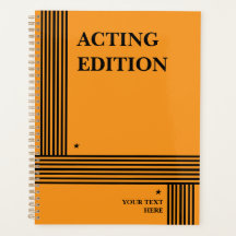Schauspiel Edition Play Script Styling Planner