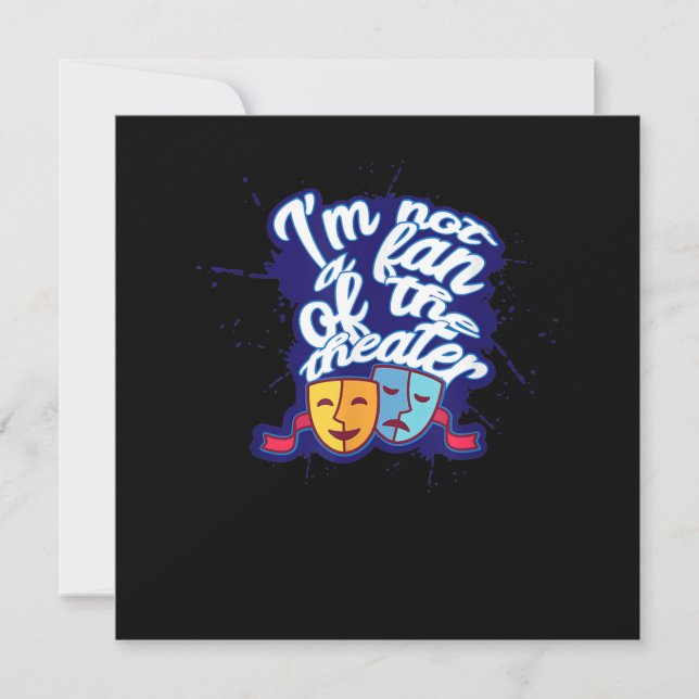 Schauspiel Schauspielershow Dankeskarte (Vorderseite)