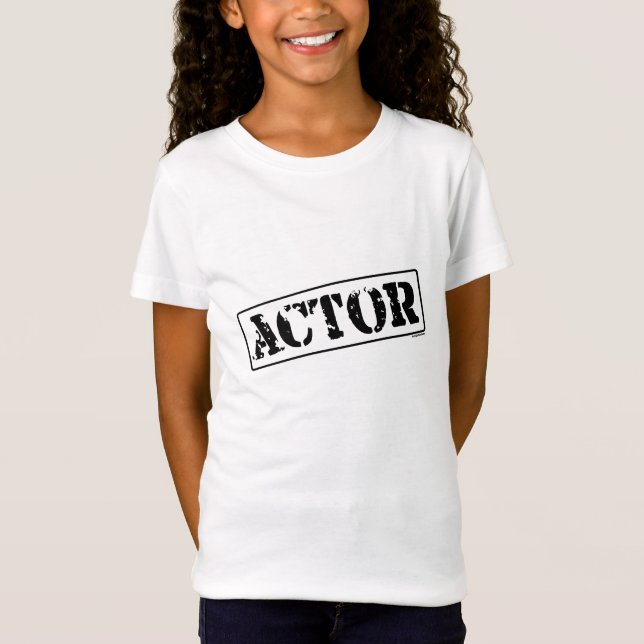 Schauspieler-Briefmarke T-Shirt (Vorderseite)