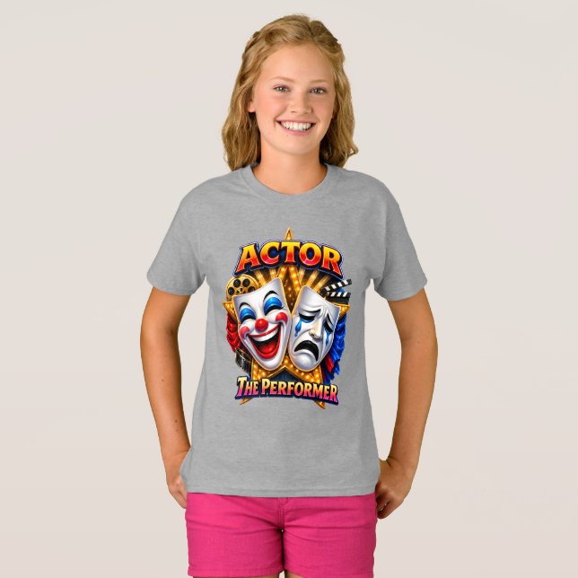 Schauspieler - Das Performer Girl's Tee (Vorne ganz)