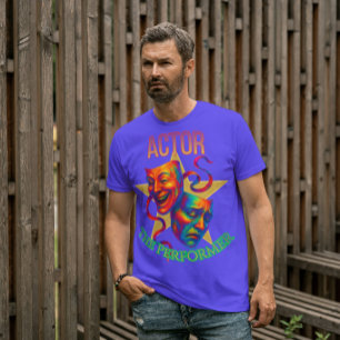 Schauspieler - Der Darsteller Herren Dunkel T-Shirt