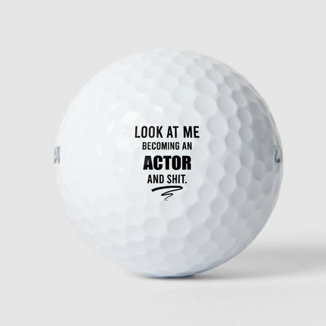 Schauspieler Graduierungsparty Funny Gift Theater  Golfball (Vorderseite)