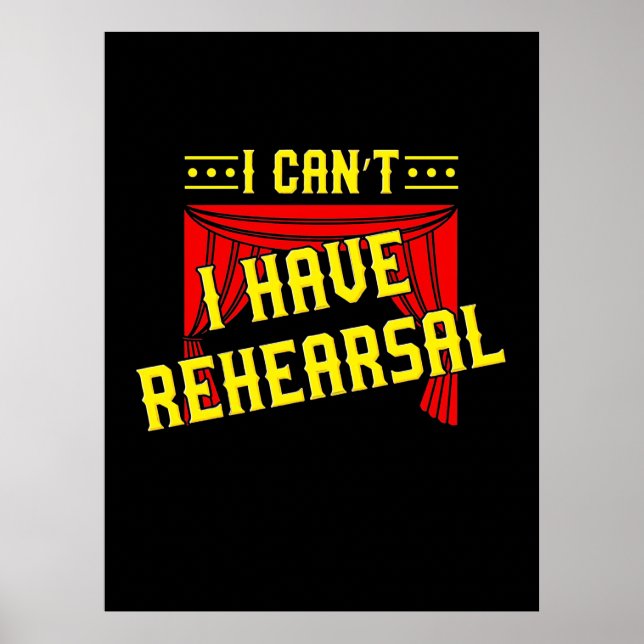Schauspieler haben Probe Poster (Vorne)