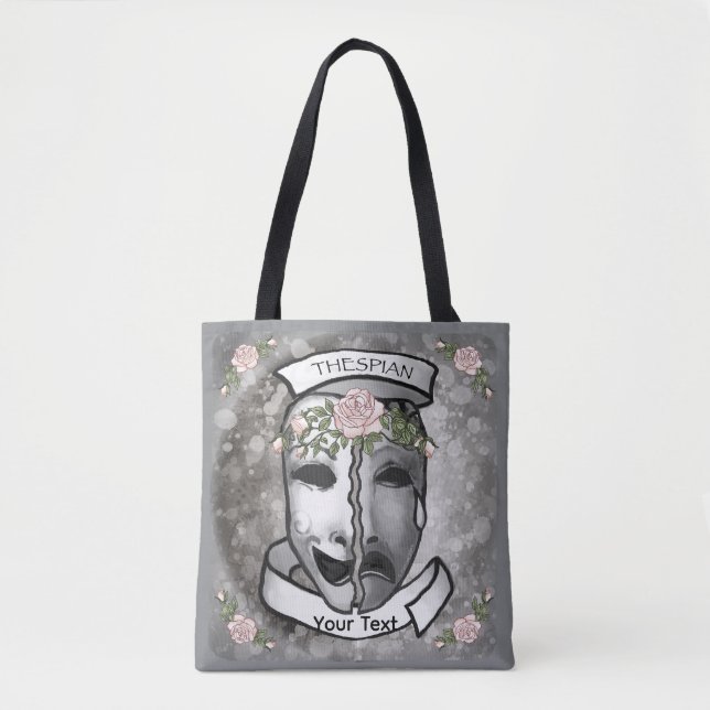 Schauspieler-Halbmasken Tasche (Vorderseite)
