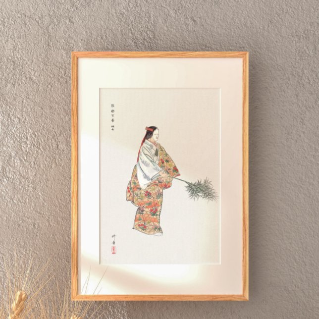 Schauspieler im No Play Hanjo 1925 von Kogyo Tsuki Poster (Von Creator hochgeladen)