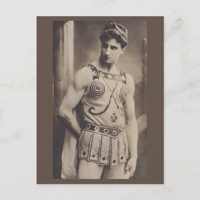 Schauspieler in römischer Kostüme 1910 Postkarte (Vorderseite)