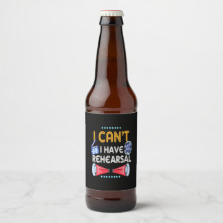 Schauspieler kann ich nicht haben Probe Bierflaschenetikett