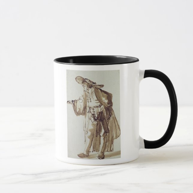 Schauspieler mit einem Breit-eingefaßten Hut Tasse (Rechts)