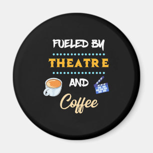 Schauspieler mit Theaterkaffee Magnet