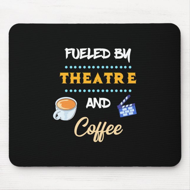 Schauspieler mit Theaterkaffee Mousepad (Vorne)