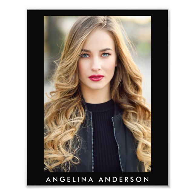 Schauspieler Modell 8 x 10 Foto Portfolio Print Bl (Vorne)