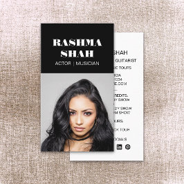 Schauspieler Musician Entertainment Berufliches Fo Visitenkarte