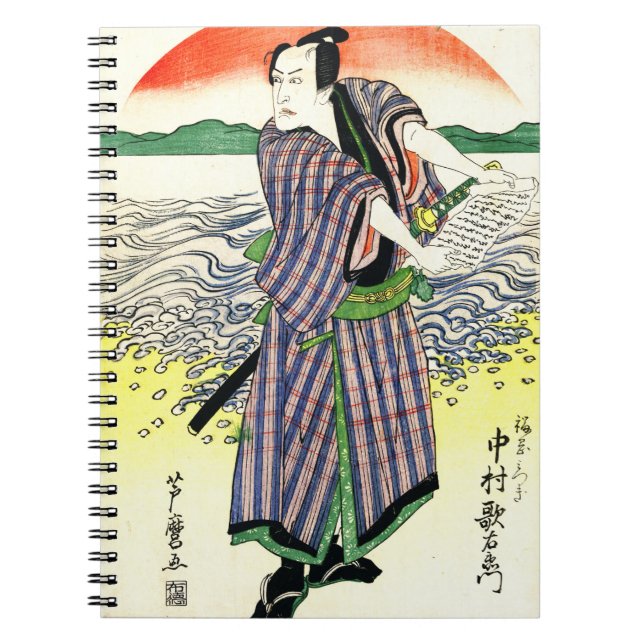 Schauspieler Nakamura Utaemon 1813 Notizblock (Vorderseite)