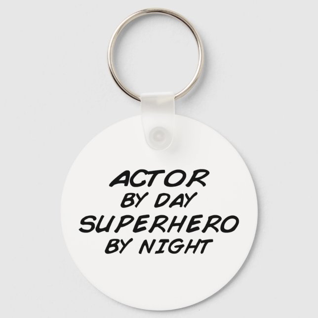 Schauspieler Superhero by Night Schlüsselanhänger (Vorderseite)
