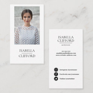 Schauspieler-vorbildlicher Tänzer-nahe hohe Visitenkarte