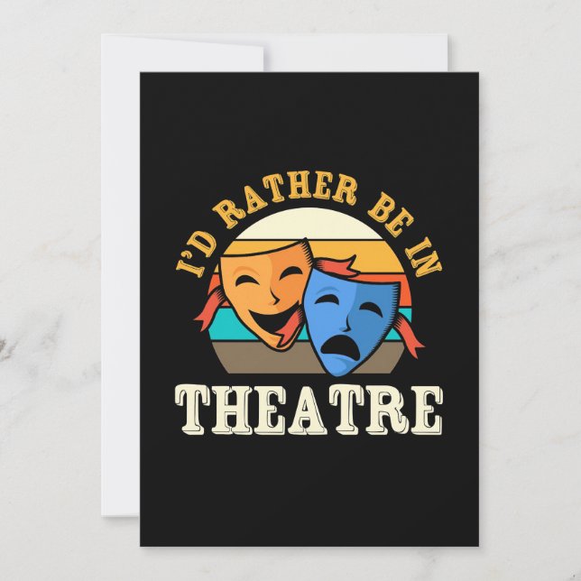 Schauspieler wären eher im Theater Save The Date (Vorderseite)