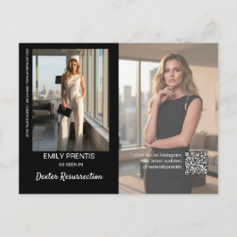 Schauspieler-Werbekarte | 3-Foto-Composite-Postkar Postkarte