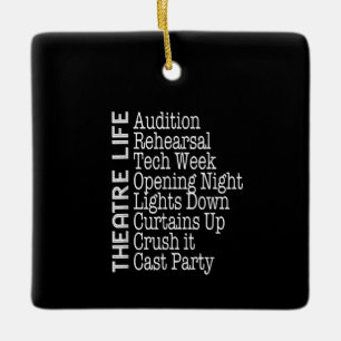 Schauspielerin Broadway-Schauspieler Musical-Liebh Keramikornament