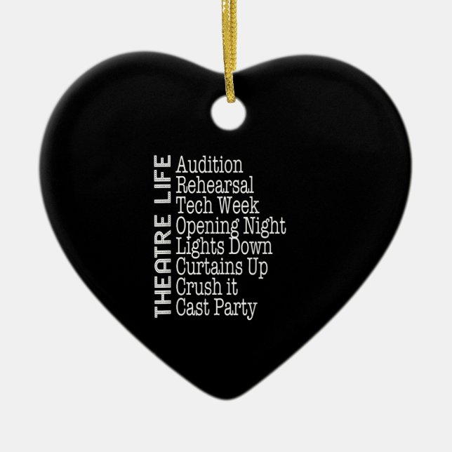 Schauspielerin Broadway Schauspielerin Musical Lov Keramik Ornament (Vorne)