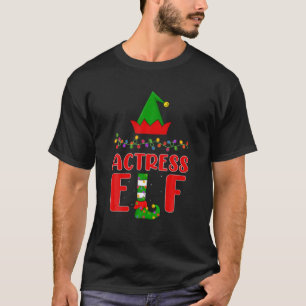 Schauspielerin Elf Matching Family Lighting Weihna T-Shirt