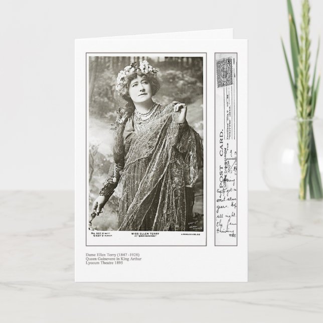 Schauspielerin Ellen Terry Grußkarte Karte (Vorderseite)