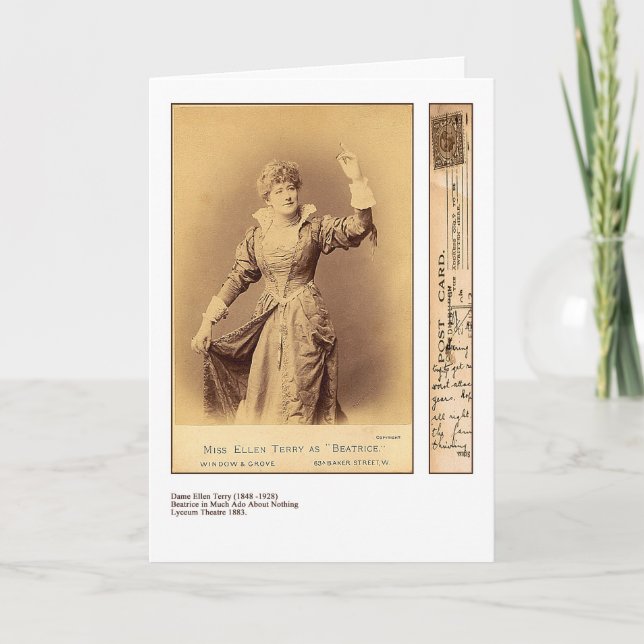 Schauspielerin Ellen Terry Grußkarte Karte (Vorderseite)