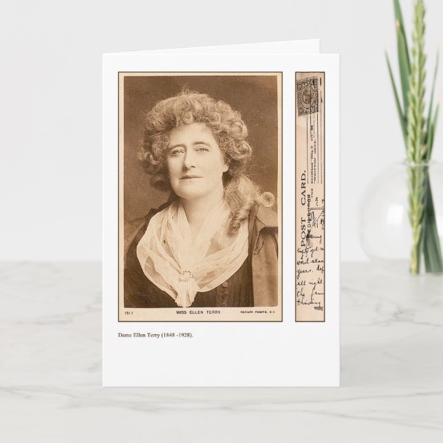 Schauspielerin Ellen Terry Grußkarte Karte (Vorderseite)