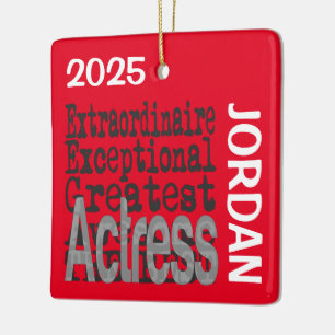 Schauspielerin Extraordinaire CUSTOM Keramikornament