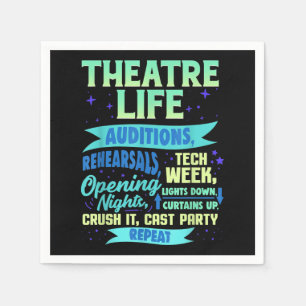 Schauspielerin Nerd Schauspielerin Musikalische Sc Serviette