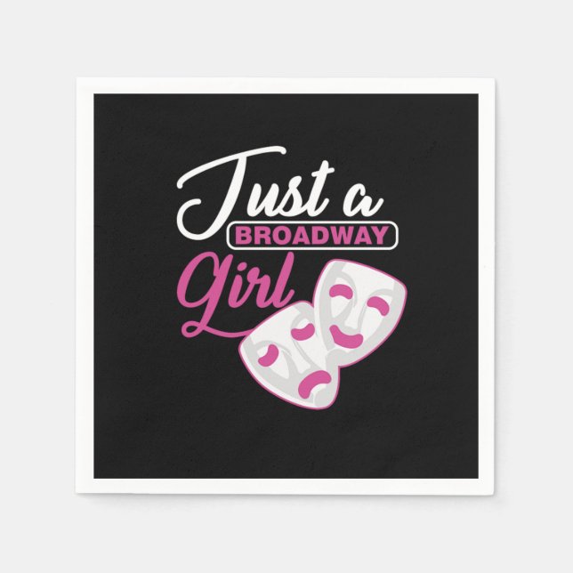 Schauspielerin Theater nur ein Broadway Girl Serviette (Vorderseite)