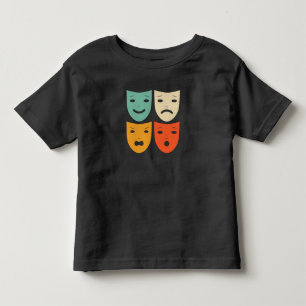 Schauspielerin Vintage Theatermaske Kleinkind T-shirt