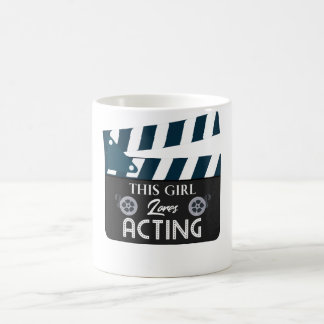 Schauspielerintheater für Mädchen das Kaffeetasse