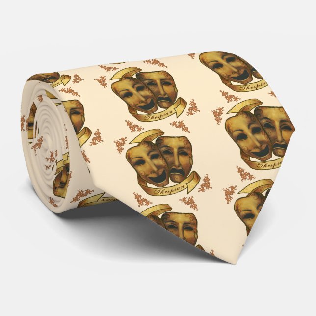 Schauspielmasken Krawatte (Gerollt)